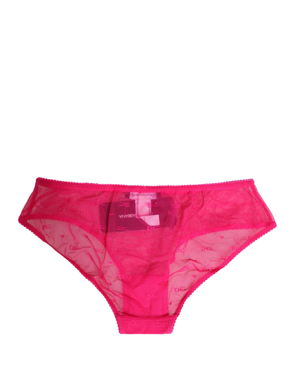 Culotte de lingerie Dolce & Gabbana Cheekini en dentelle rose
