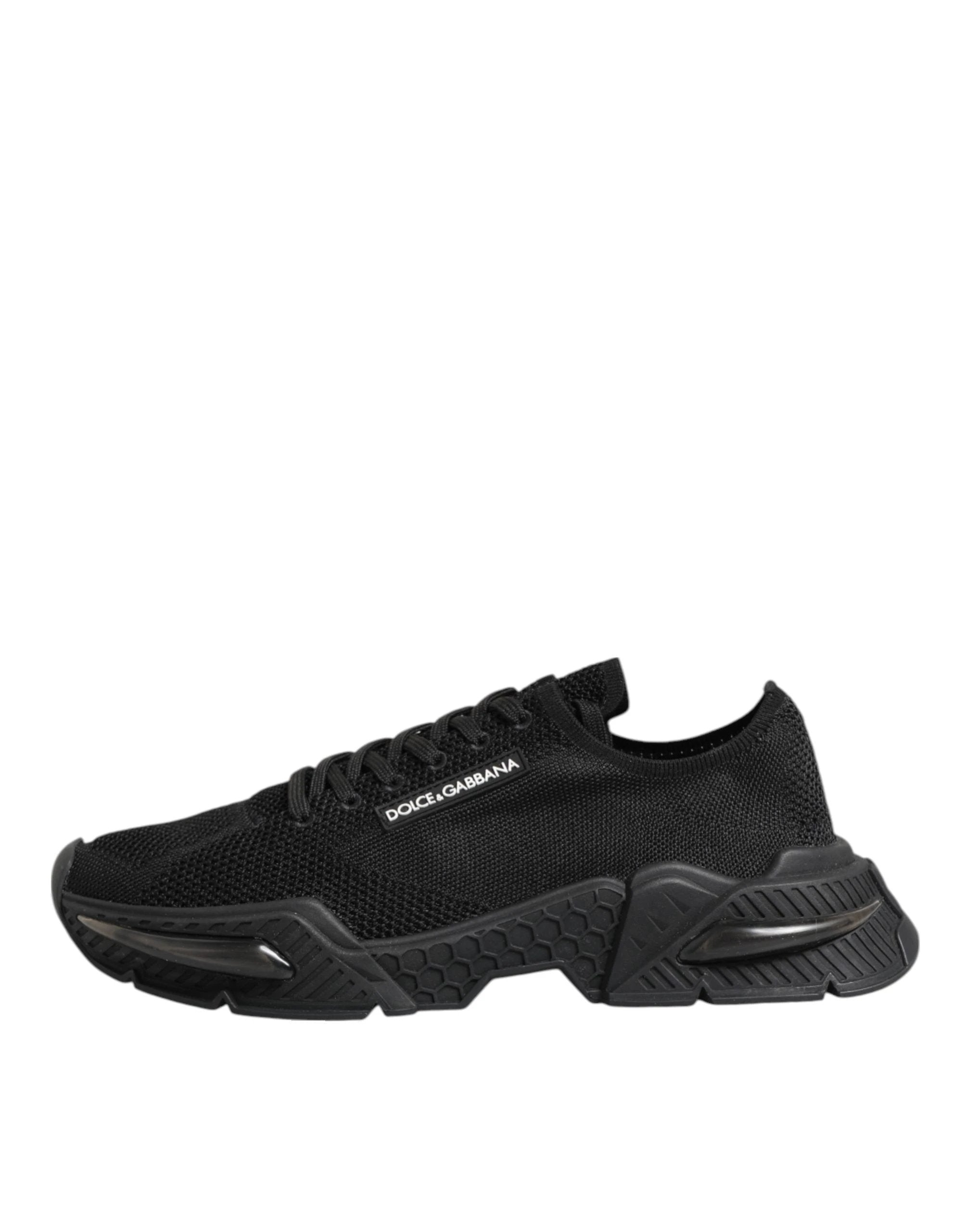 Chaussures homme sneakers basses Airmaster noires Dolce & Gabbana