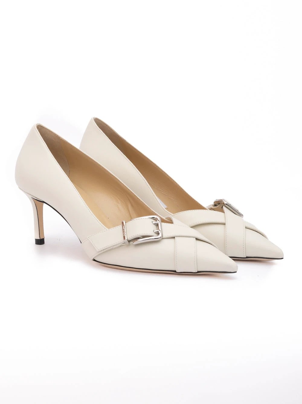 Escarpins Jimmy Choo Alix 60 en cuir de veau laiteux