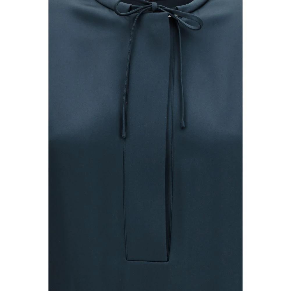 Giorgio Armani Blue Silk Blouse