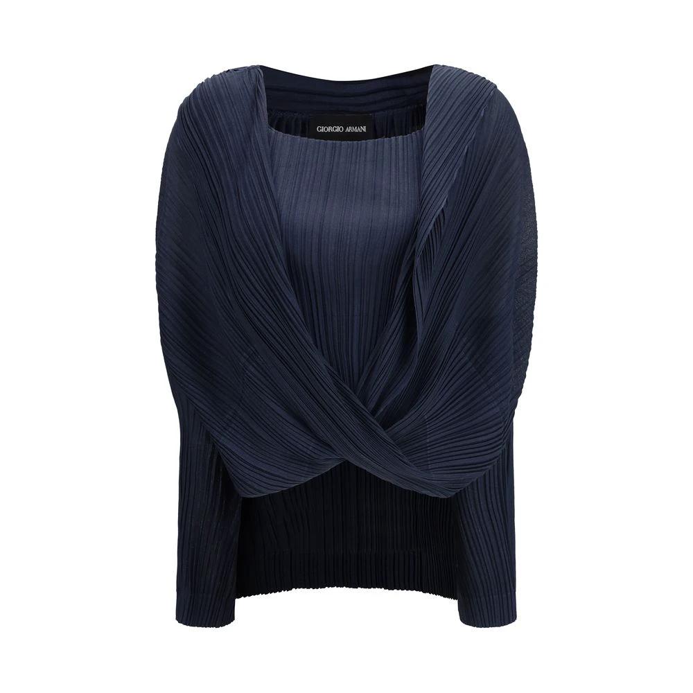 Chemise Giorgio Armani en viscose bleue