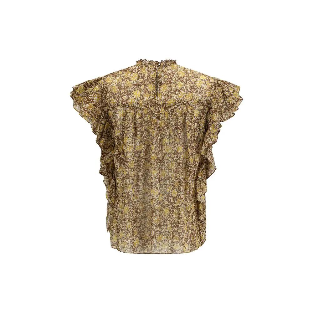 Blouse en coton bicolore Marant Étoile