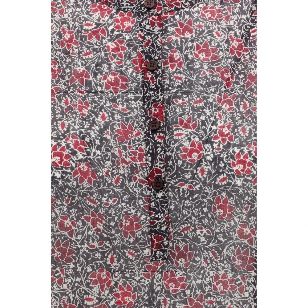 Marant Etoile Purple Cotton Pattern Shirt