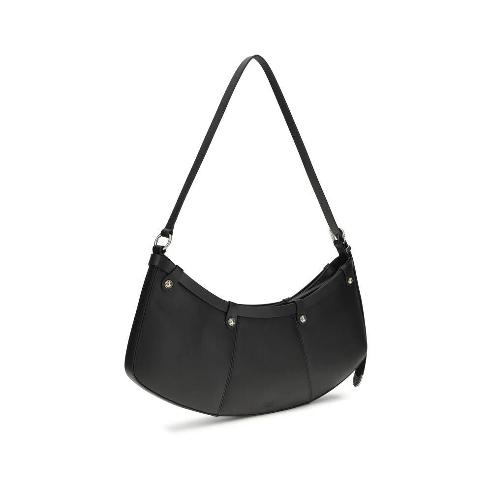 Sac bandoulière PINKO Bos Taurus en cuir de veau noir