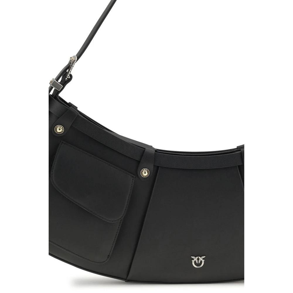 Sac bandoulière PINKO Bos Taurus en cuir de veau noir