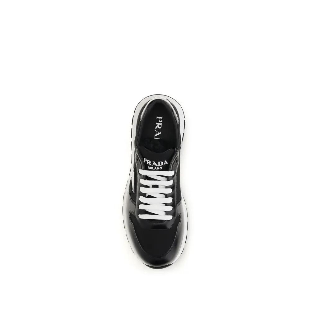 Baskets de sport Prada noires en polyamide recyclé