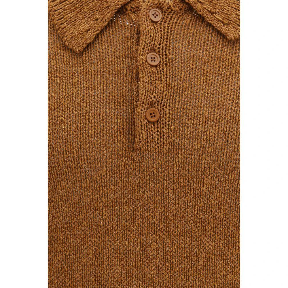Polo en coton marron tournesol