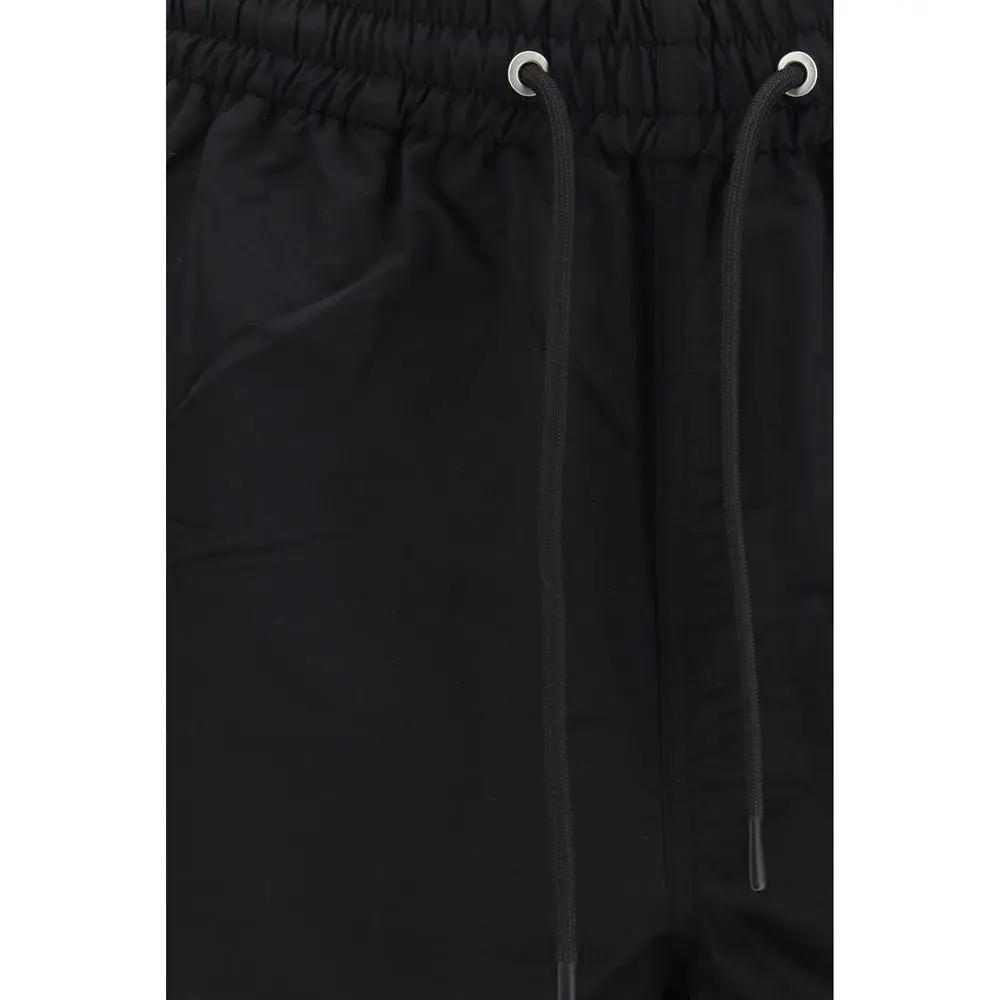 Short Bermuda en nylon noir tournesol