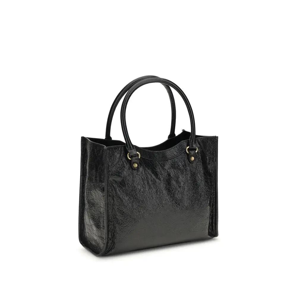 Balenciaga Black Lamb Ovis Aries Aries Shoulder Bag
