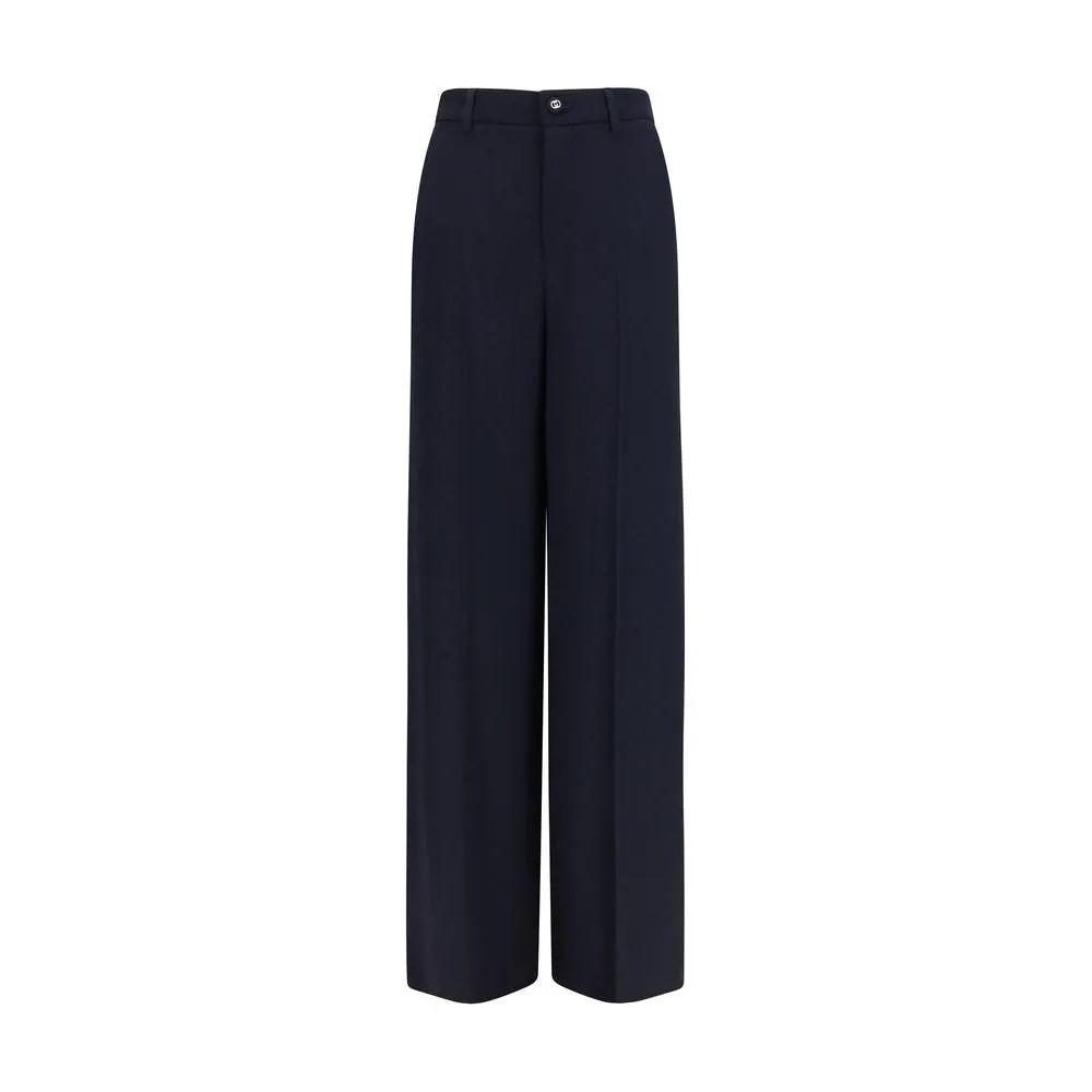 Pantalon décontracté Gucci en viscose bleue