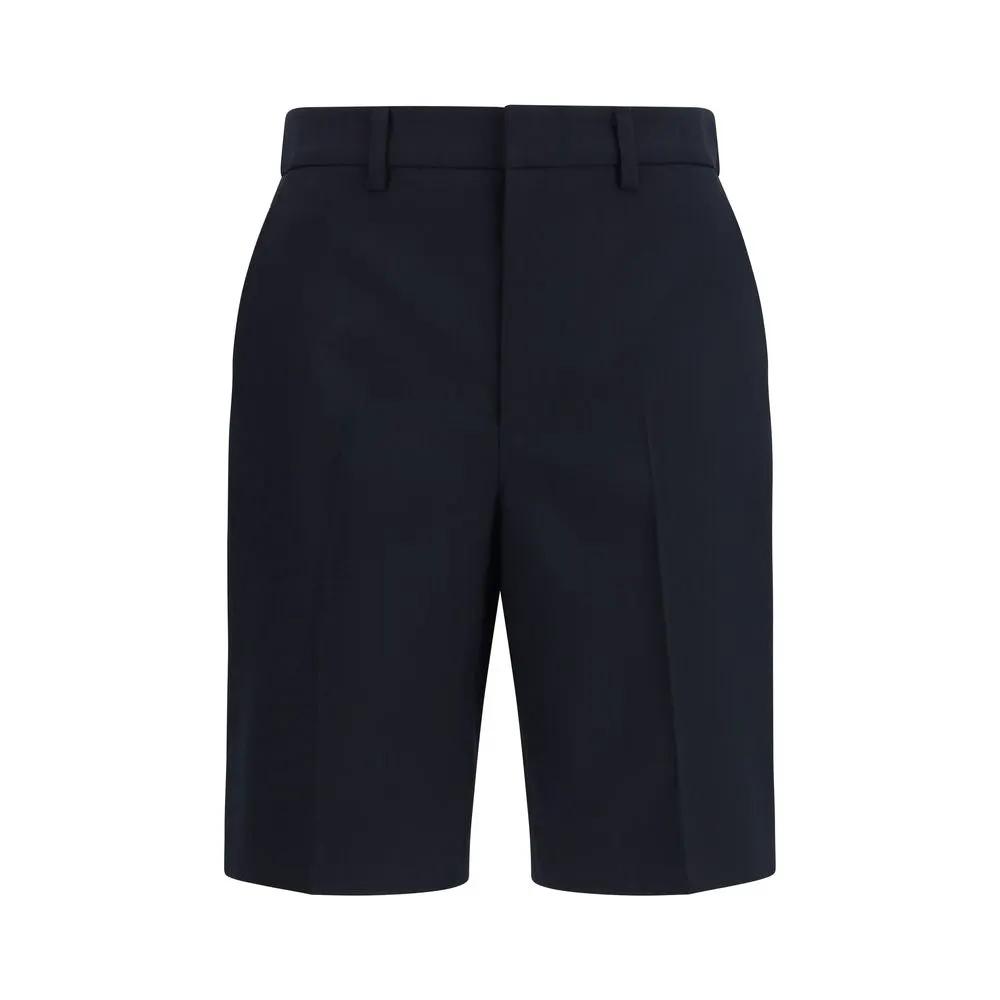 Gucci Black Cotton Bermuda Shorts