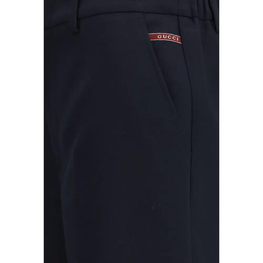 Gucci Black Cotton Bermuda Shorts