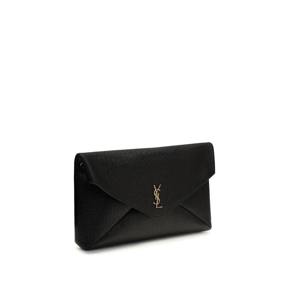 Sac bandoulière Saint Laurent Aries en agneau noir Ovis Avis