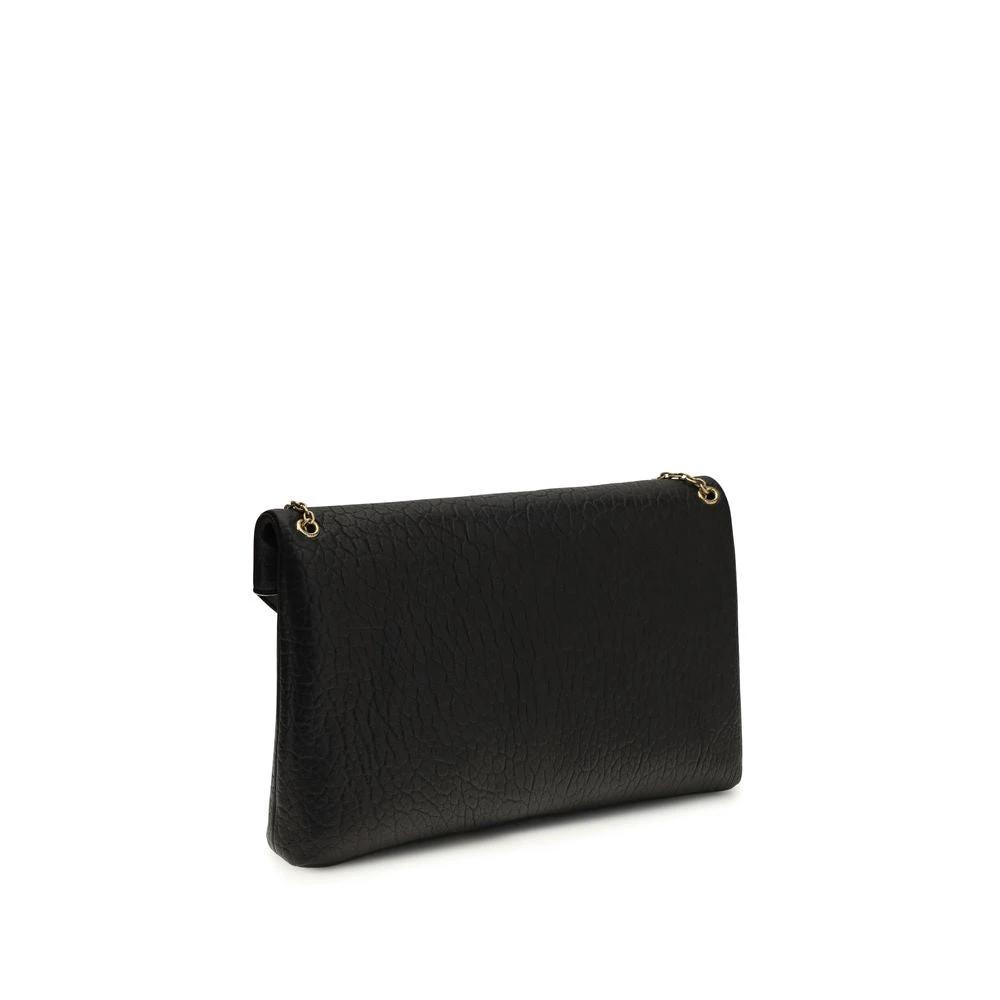 Sac bandoulière Saint Laurent Aries en agneau noir Ovis Avis