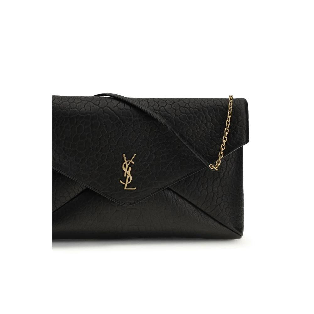 Sac bandoulière Saint Laurent Aries en agneau noir Ovis Avis