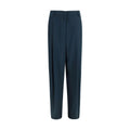 Giorgio Armani Blue Silk Casual Pants
