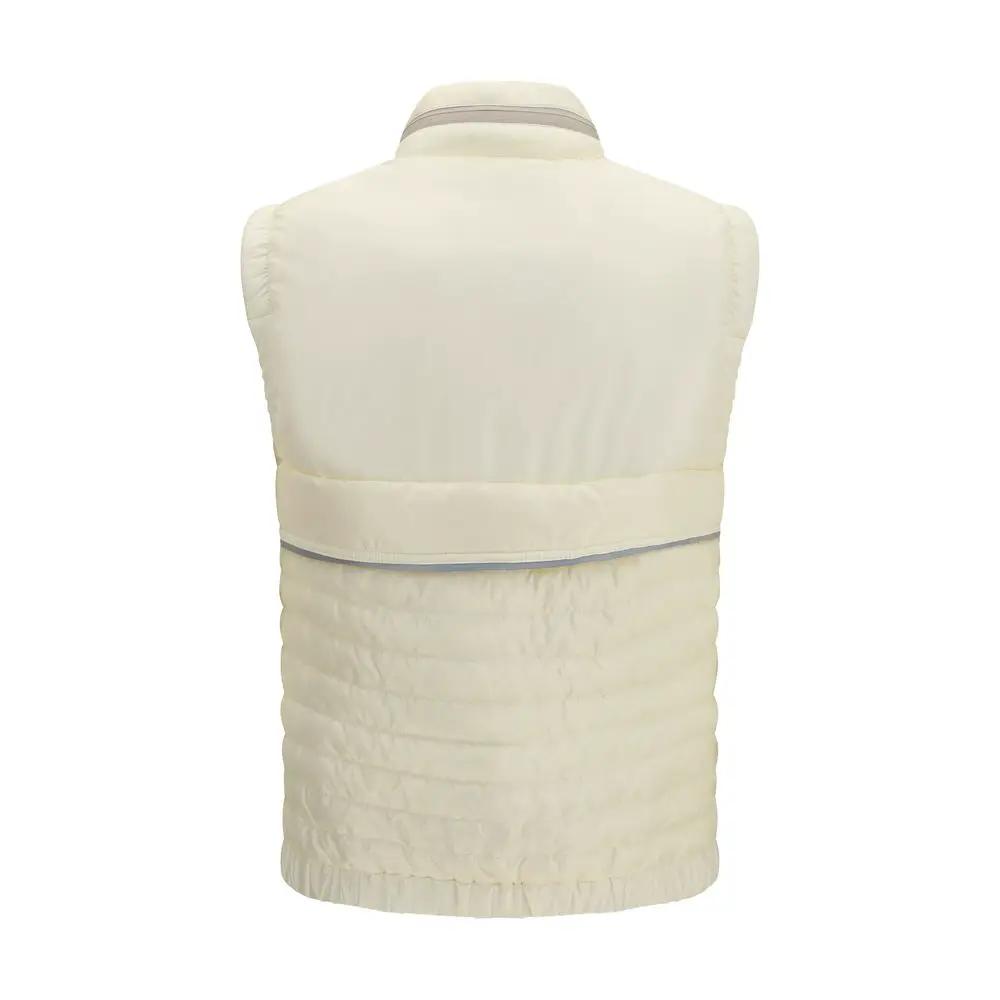 Moncler Grenoble Beige Polyamide Sleveless Jacket