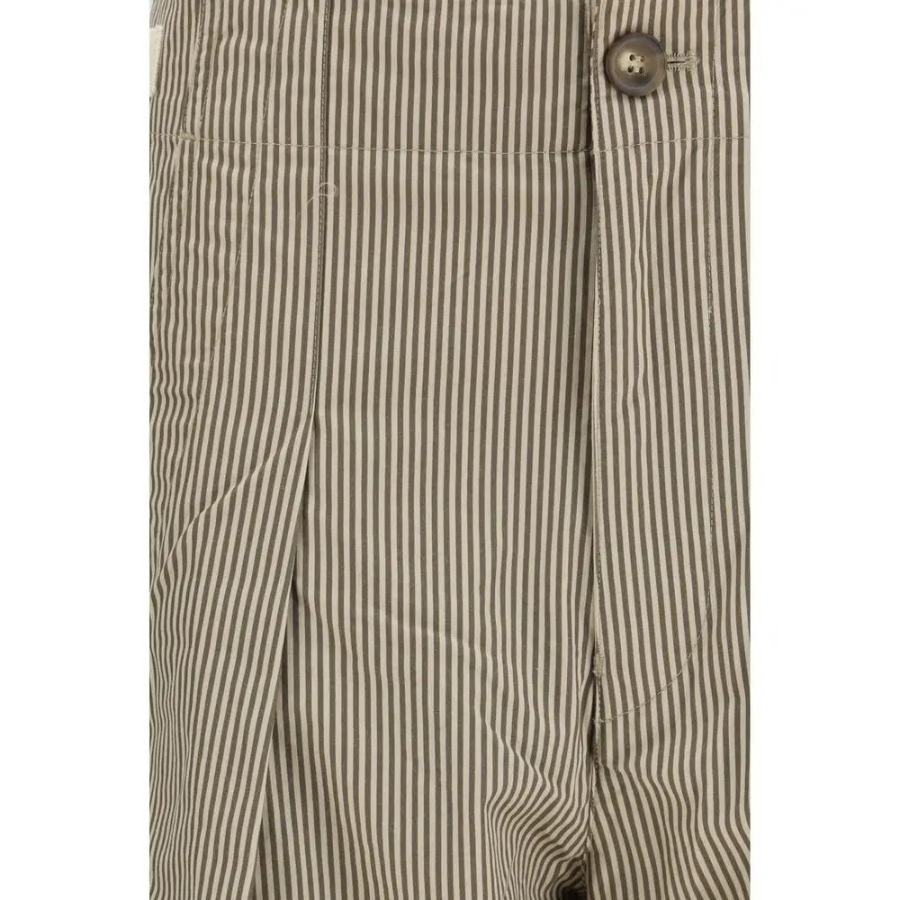 Pantalon décontracté en coton beige Marant Étoile