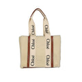Sac cabas Chloé en fourrure d'agneau beige