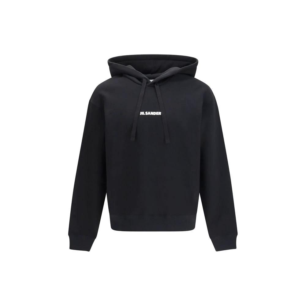Sweat-shirt en coton noir Jil Sander