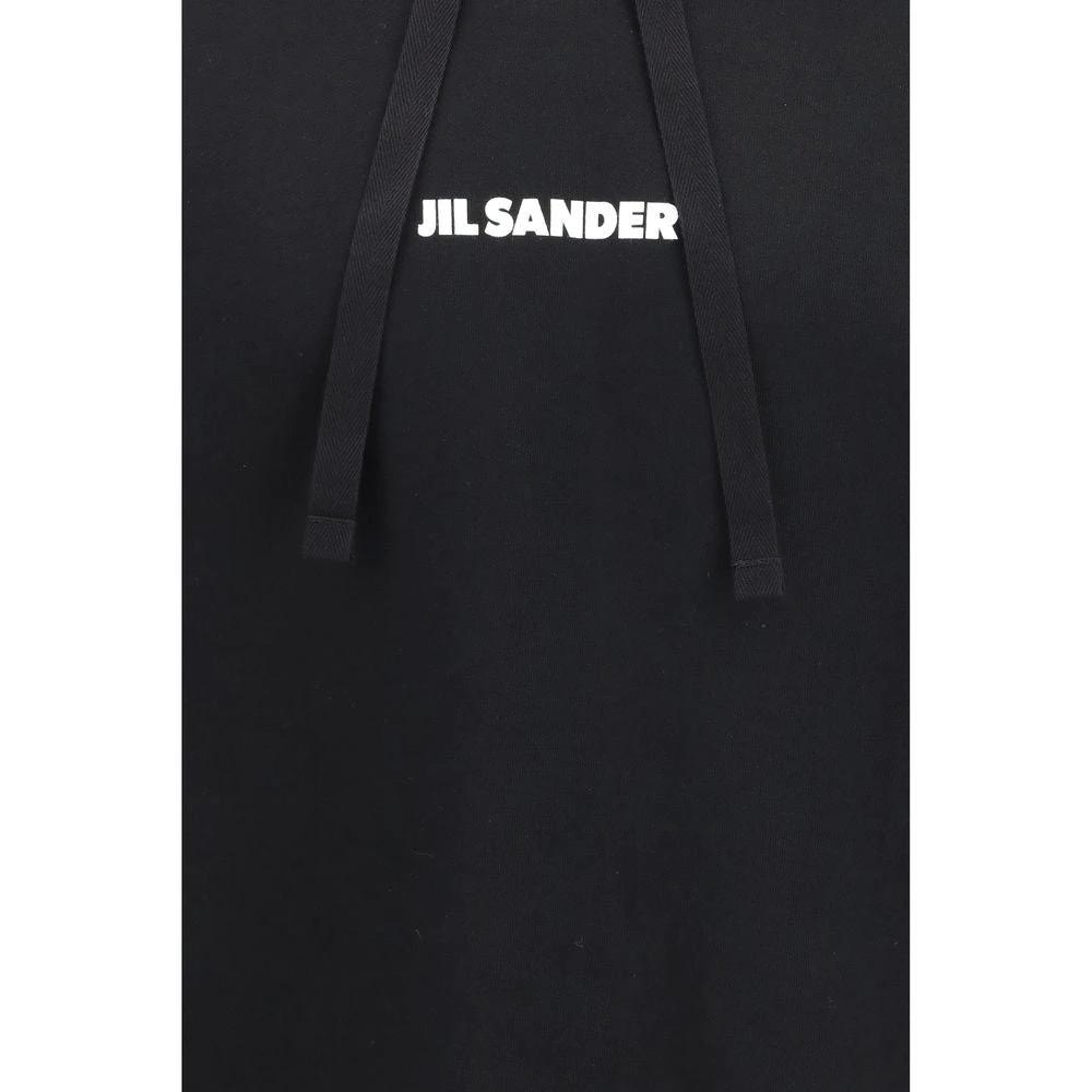 Sweat-shirt en coton noir Jil Sander