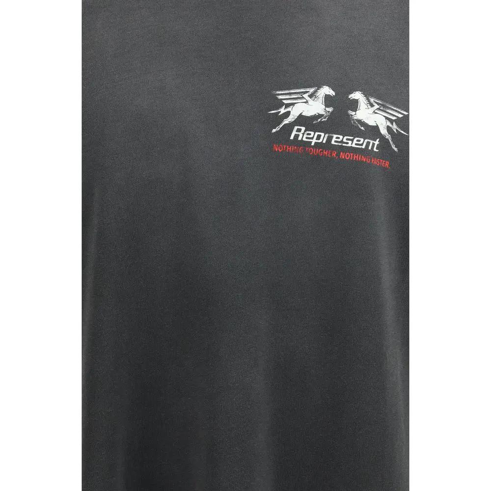 T-shirt en coton gris Represent