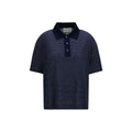Ami Paris Blue Cotton Polo Shirt