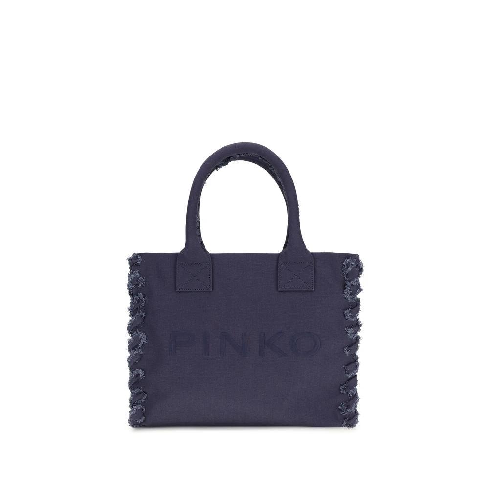 Sac bandoulière PINKO en coton bleu