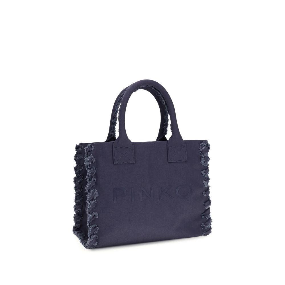 Sac bandoulière PINKO en coton bleu
