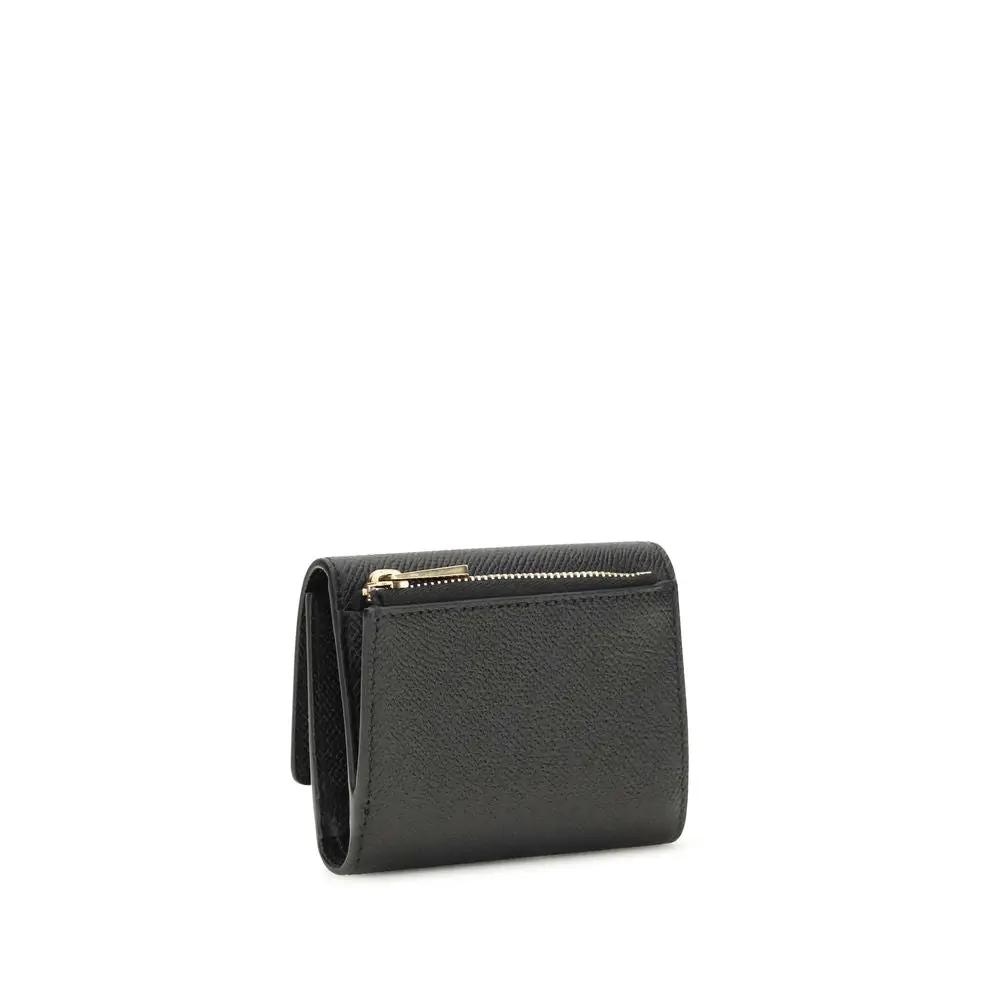 Portefeuille Ferragamo Bos Taurus en cuir de veau noir