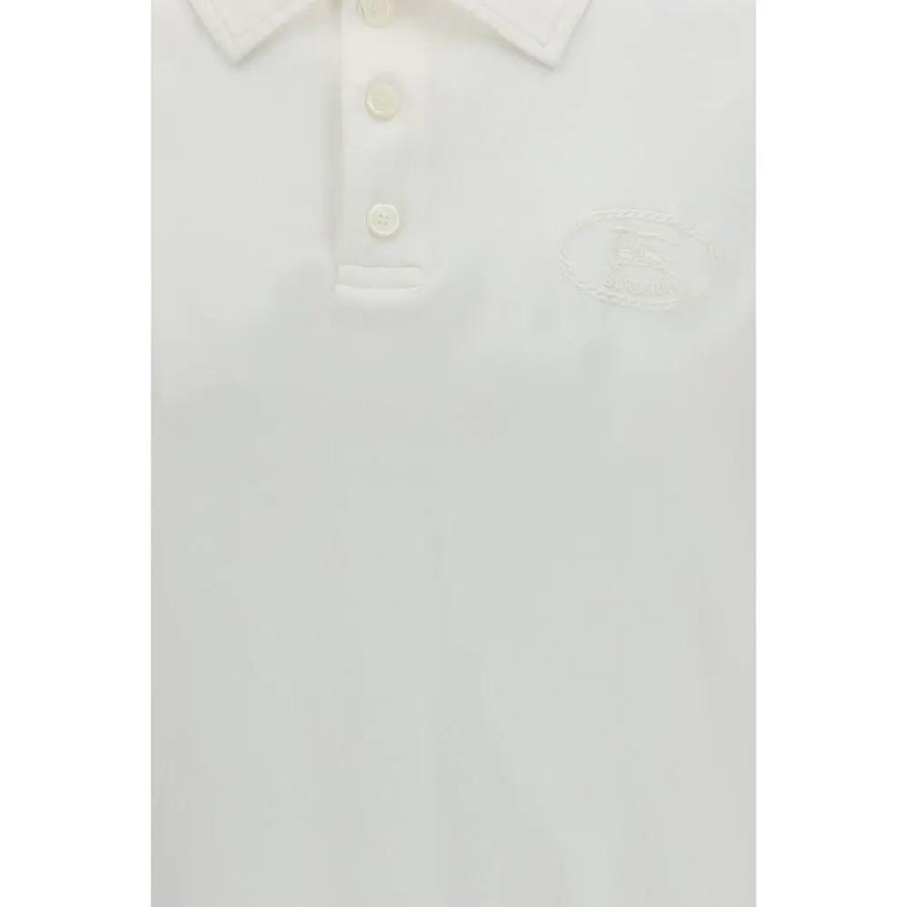 Polo Burberry en coton blanc
