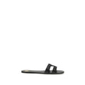 Sandales Saint Laurent Bos Taurus en cuir de veau noir