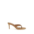 Gianvito Rossi Gianvito Rossi Beige Calf Leather Bos Taurus Stiletto Heel Sandals