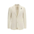 Blazer en coton blanc Lardini
