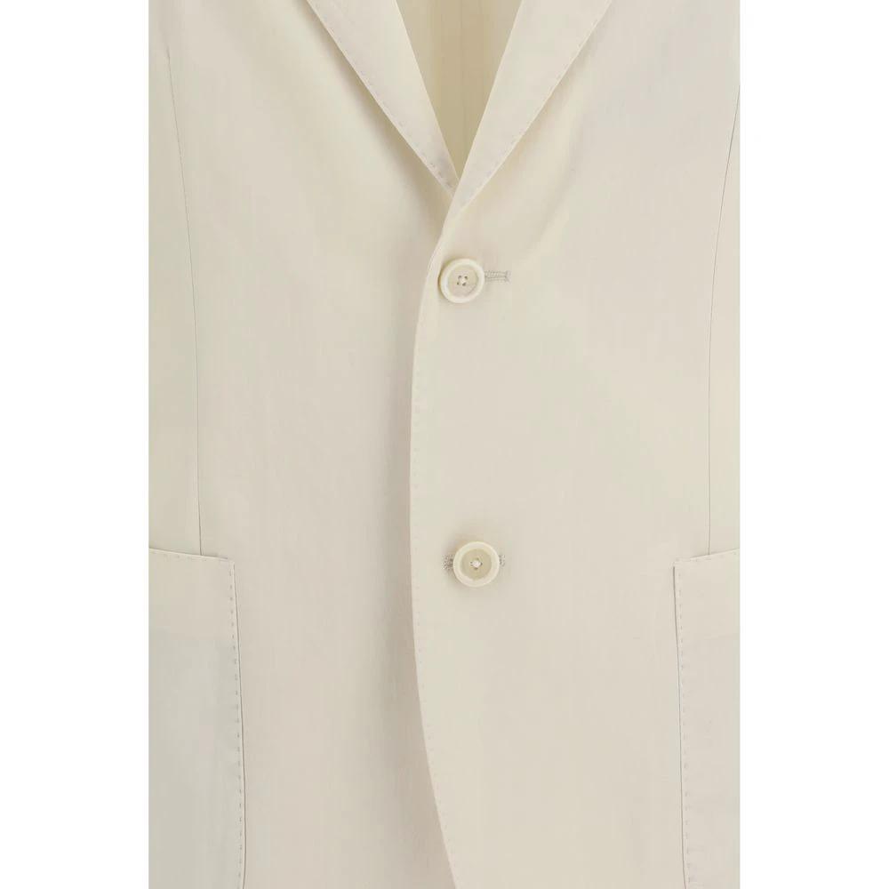 Blazer en coton blanc Lardini