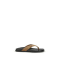 Stuart Weitzman Multicolor Calf Leather Bos Taurus Flip-Flop Sandals
