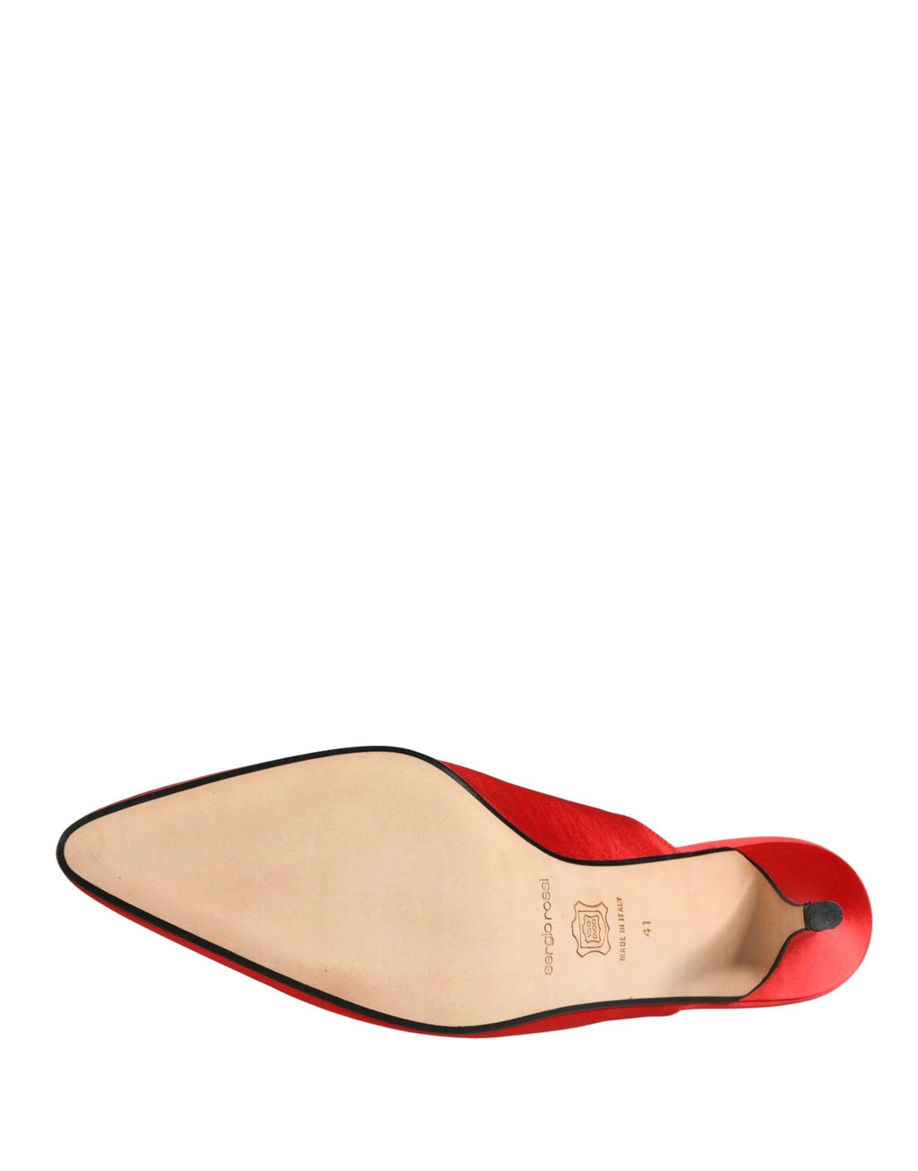 Chaussures mules à talons en daim rouge Dolce & Gabbana