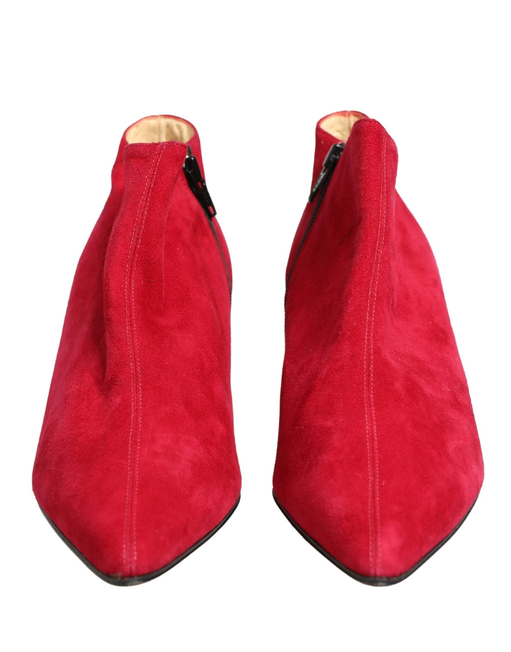 Chaussures Bottines en Daim Rouge Dolce & Gabbana