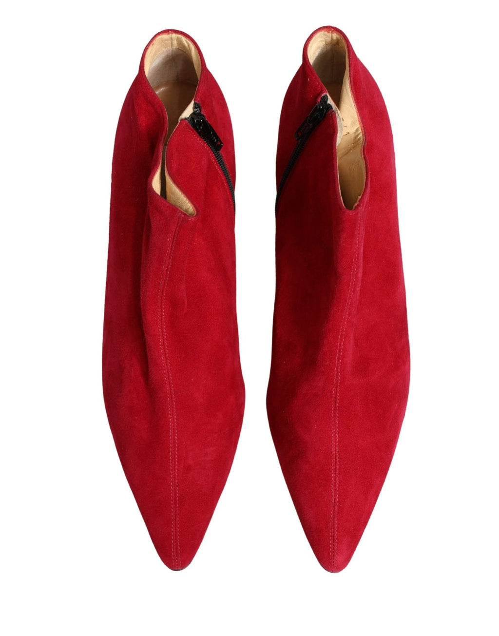 Chaussures Bottines en Daim Rouge Dolce & Gabbana