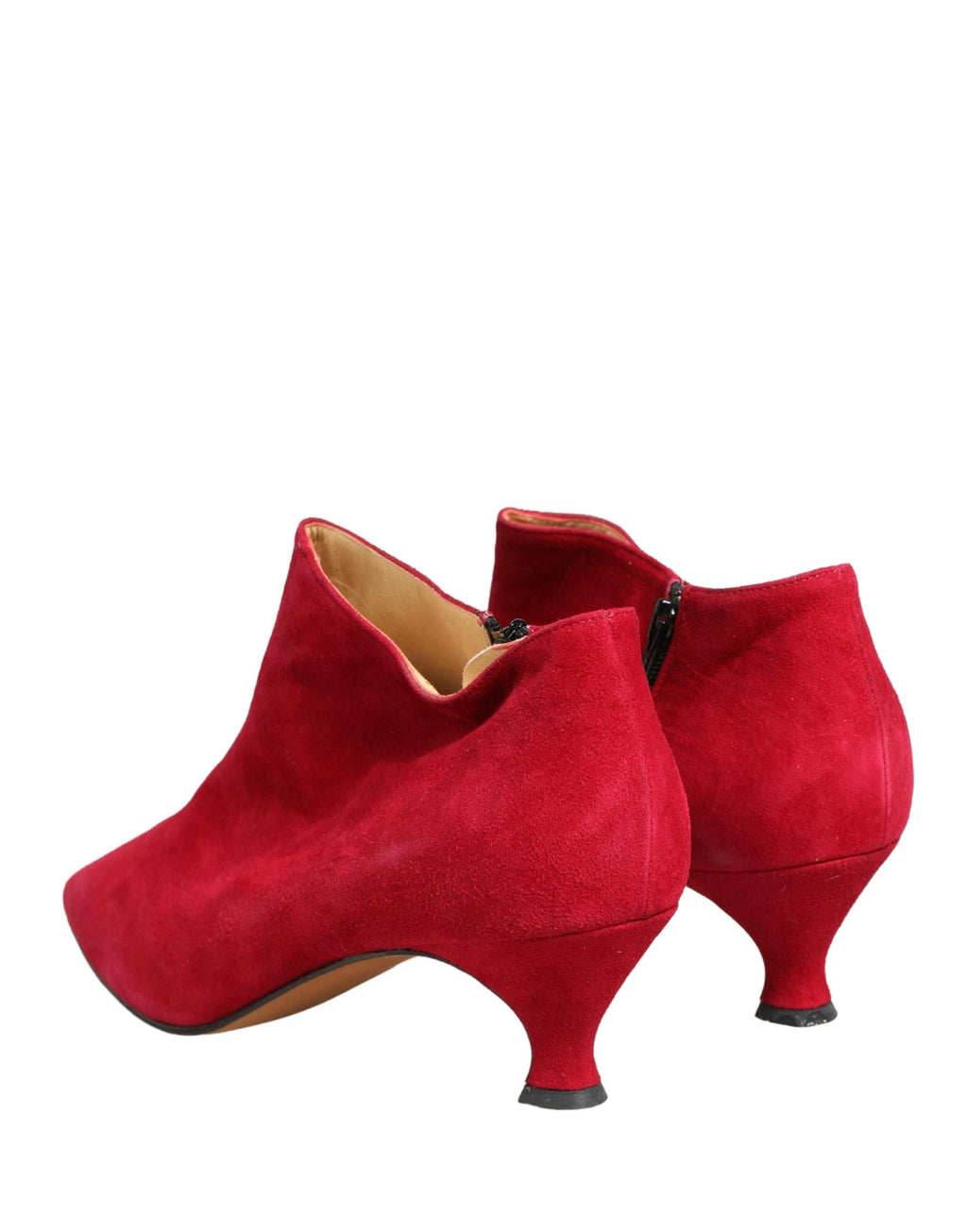Chaussures Bottines en Daim Rouge Dolce & Gabbana