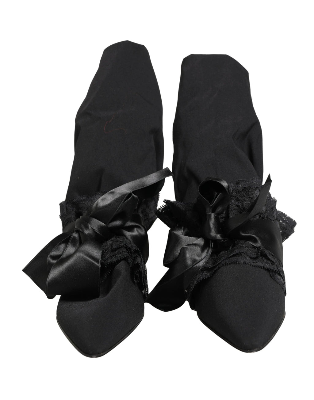 Bottes mi-mollet en daim noir Dolce & Gabbana
