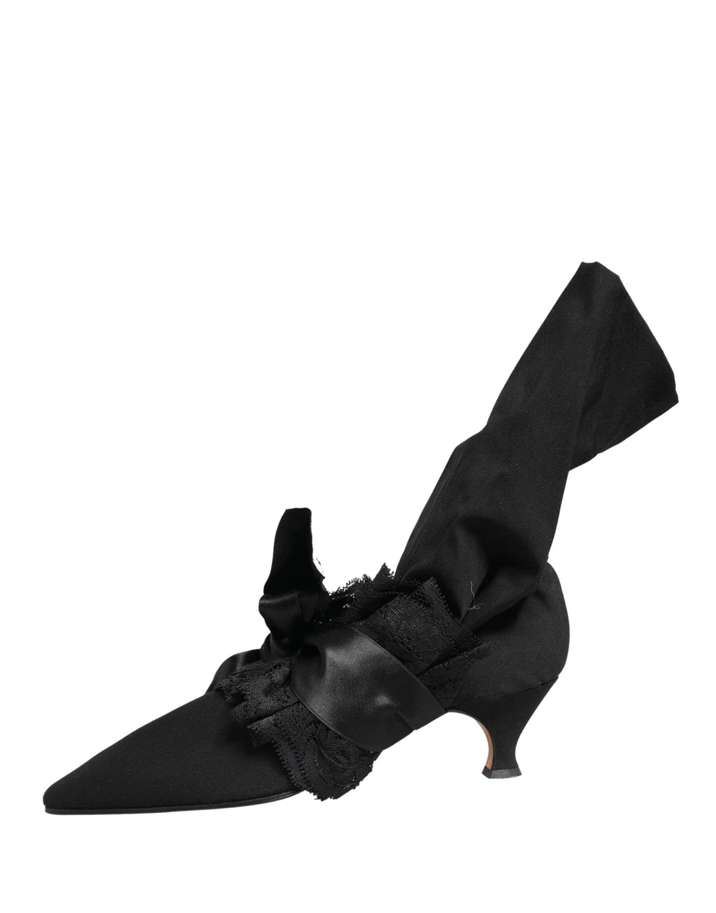 Bottes mi-mollet en daim noir Dolce & Gabbana
