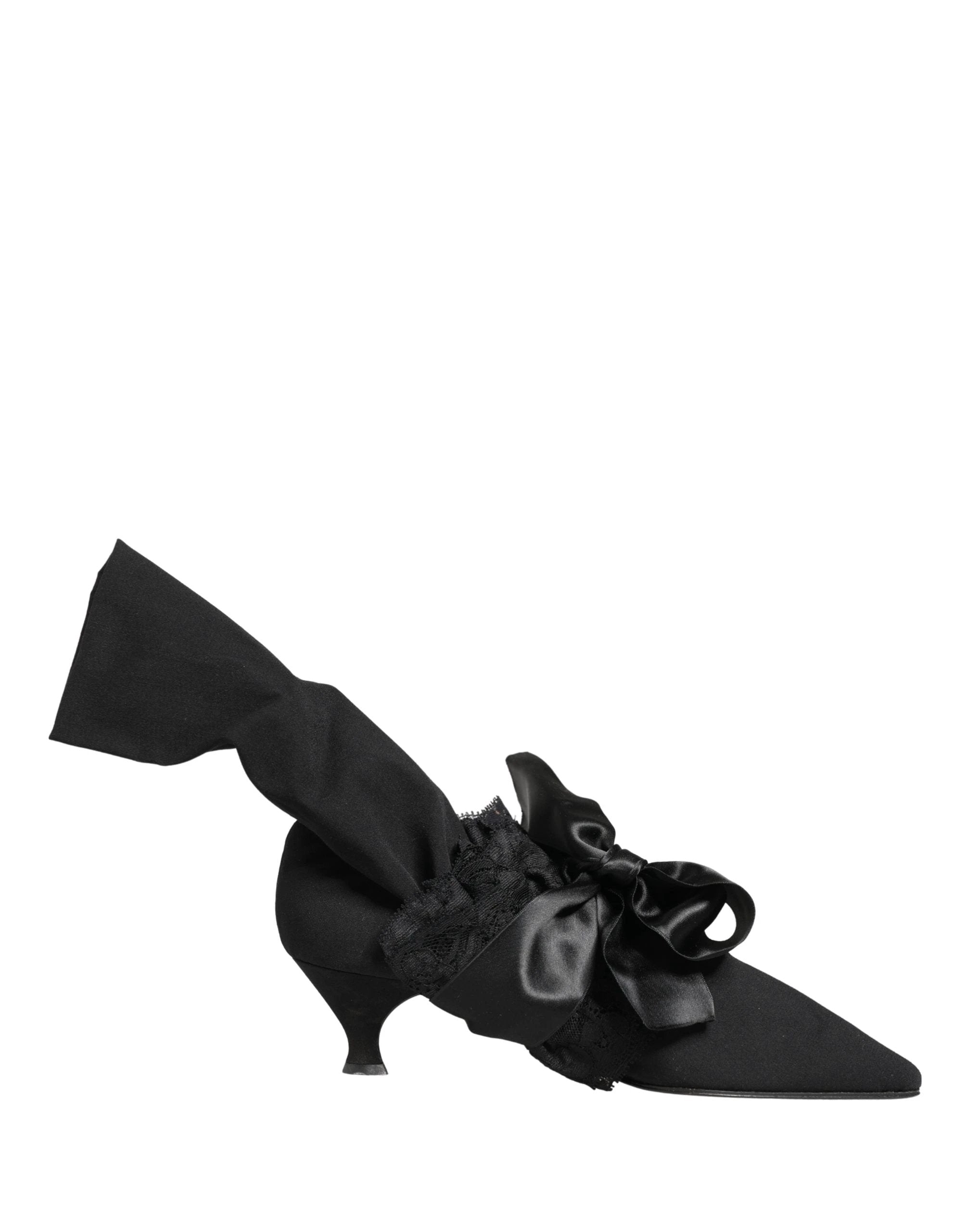 Bottes mi-mollet en daim noir Dolce & Gabbana