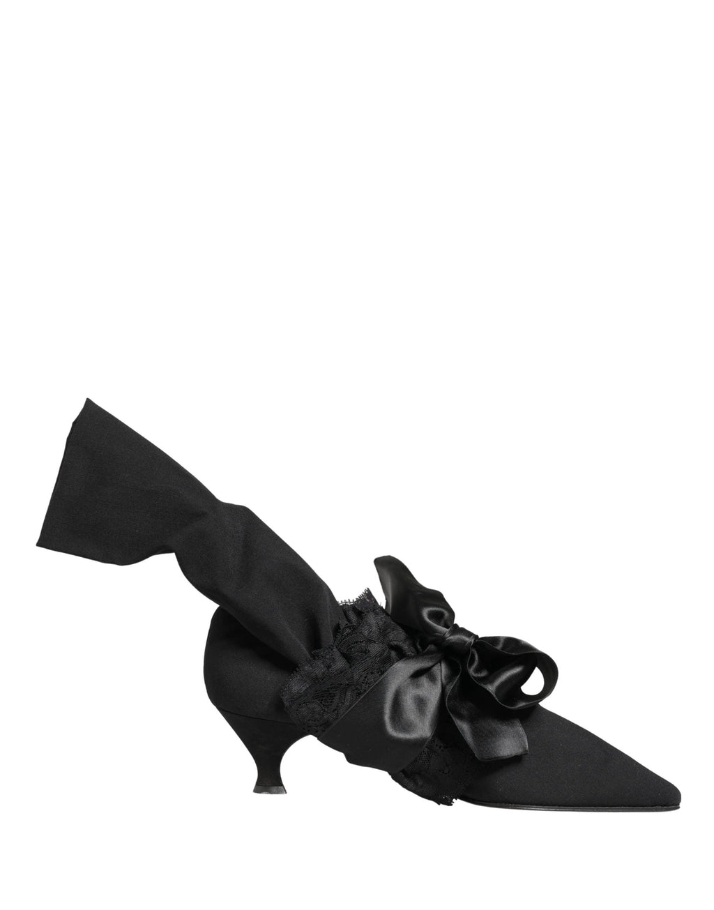 Bottes mi-mollet en daim noir Dolce & Gabbana