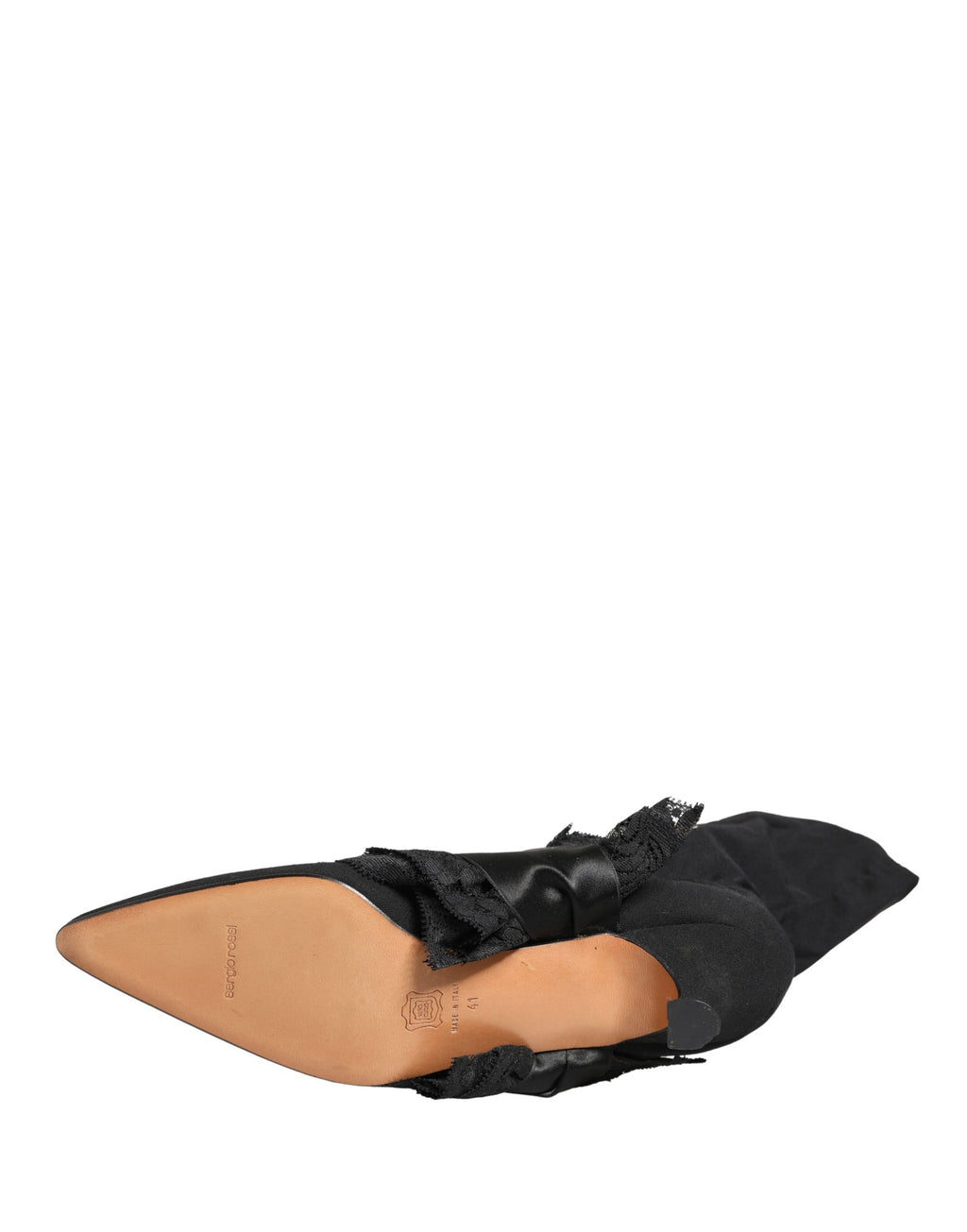 Bottes mi-mollet en daim noir Dolce & Gabbana