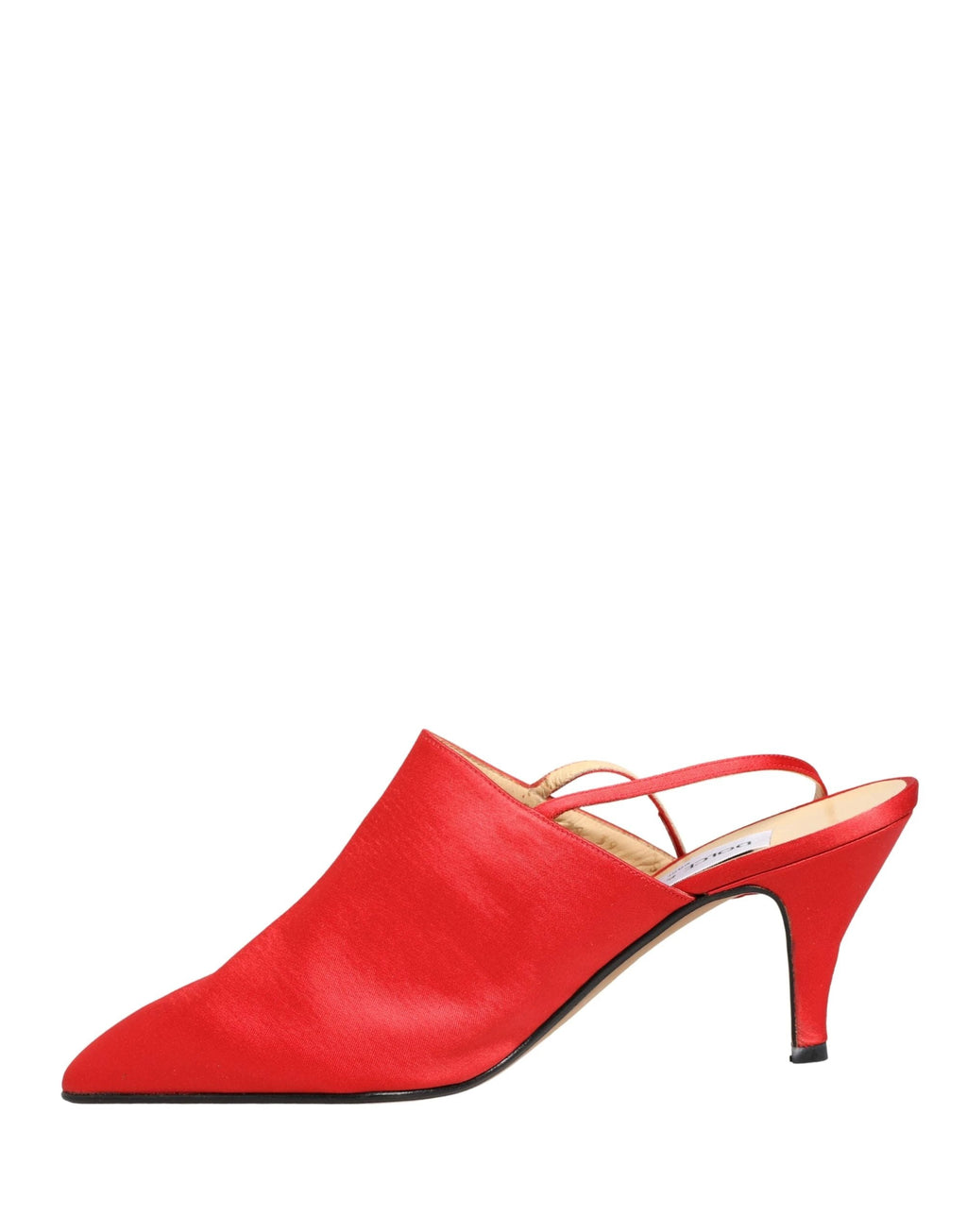 Chaussures slingback à talon en daim rouge Dolce & Gabbana