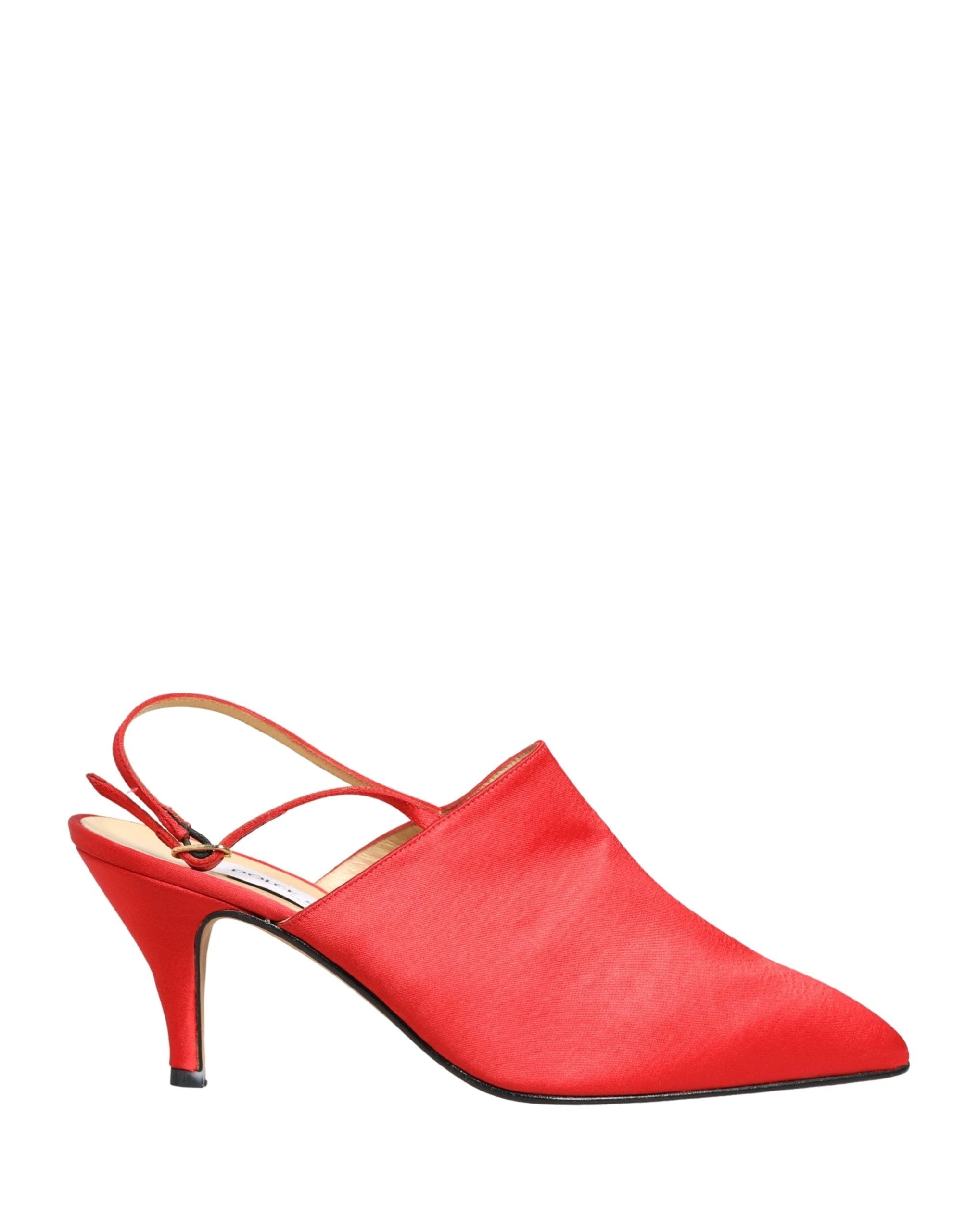 Chaussures slingback à talon en daim rouge Dolce & Gabbana