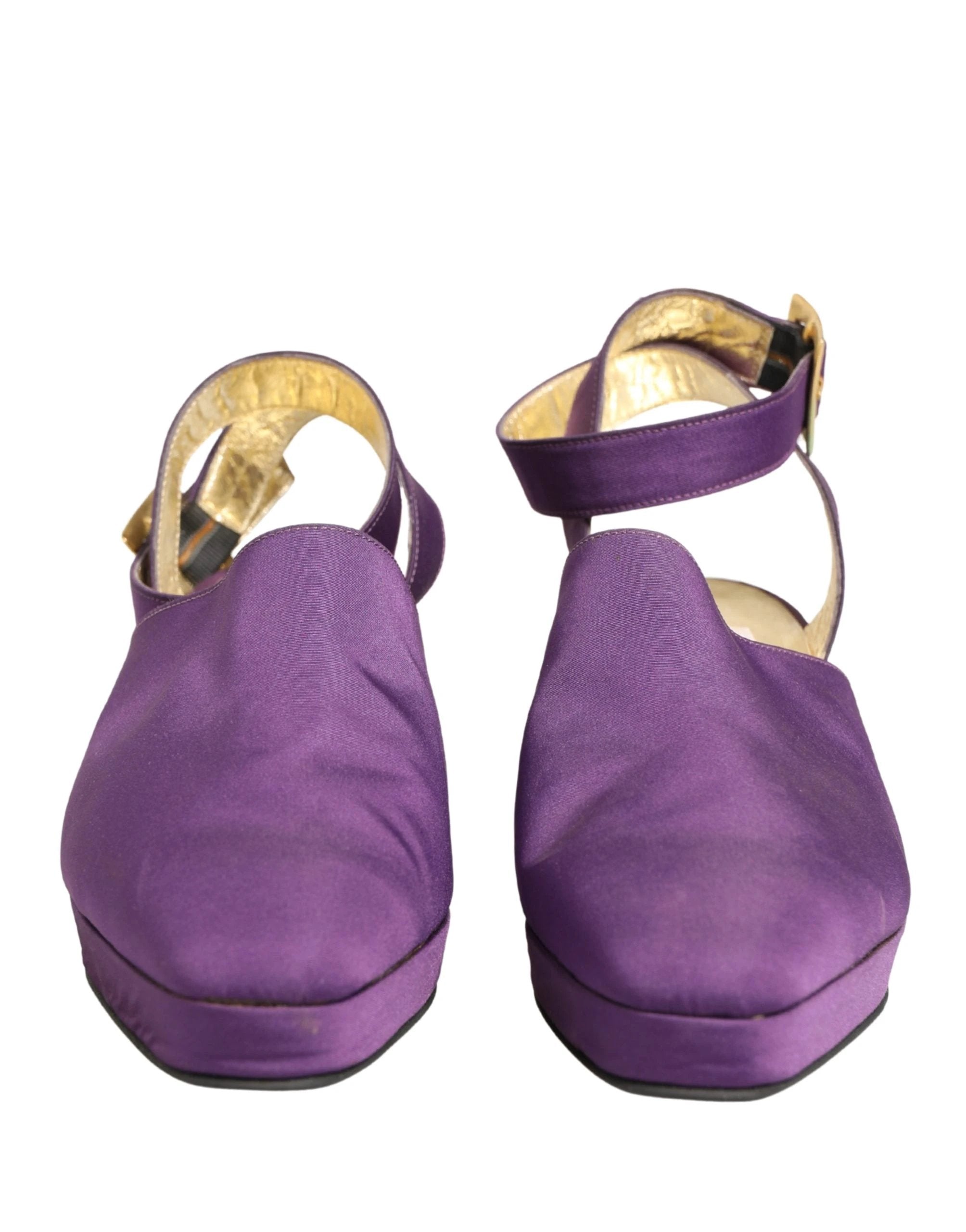 Chaussures Sandales en Daim Violet Dolce & Gabbana