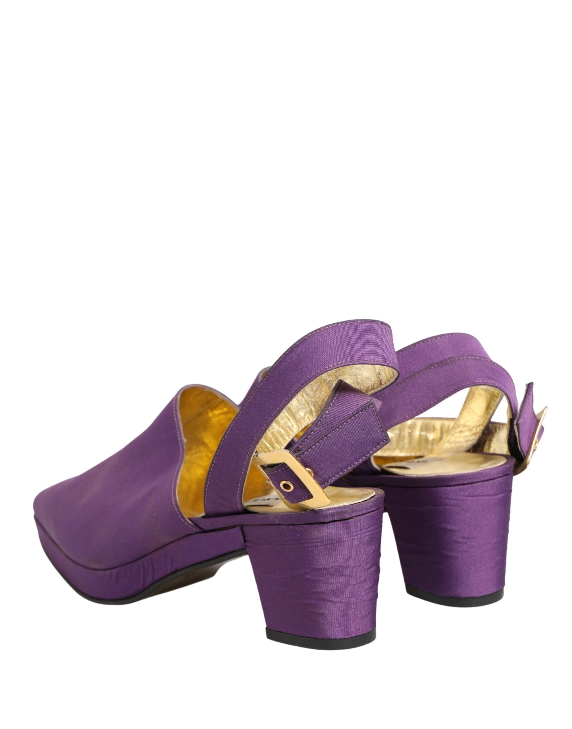 Chaussures Sandales en Daim Violet Dolce & Gabbana