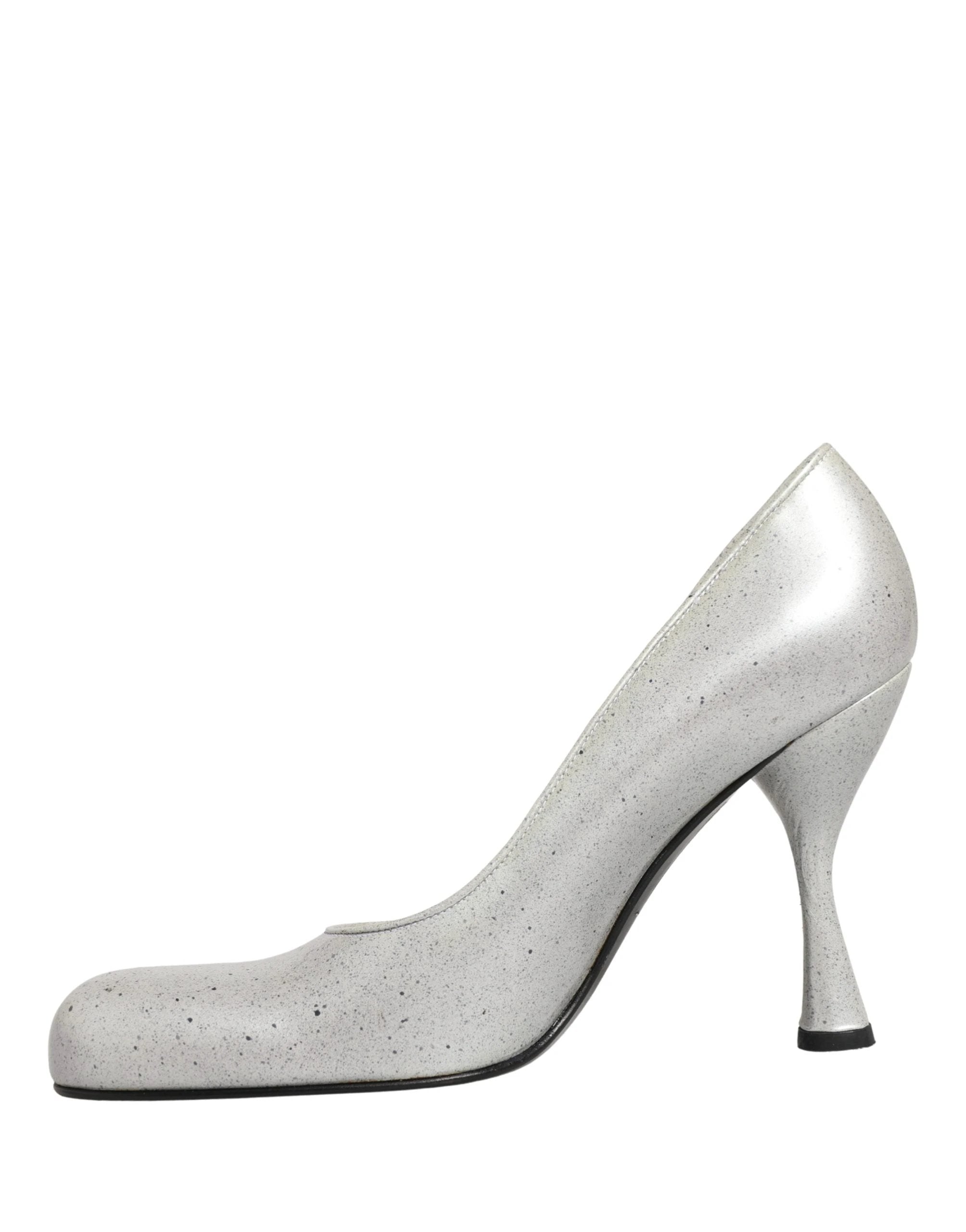 Escarpins Dolce &amp; Gabbana en cuir blanc à talons hauts pour femmes